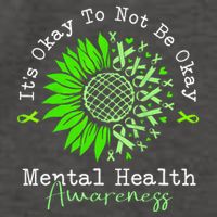 Its Okay To Not Be Okay Mental Health Awareness Green Ribbon Vector Backpack