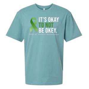 Its Okay To Not Be Okay Mental Health Awareness Ribbon Sueded Cloud Jersey T-Shirt