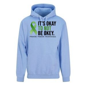 Its Okay To Not Be Okay Mental Health Awareness Ribbon Unisex Surf Hoodie