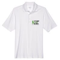 Its Okay To Not Be Okay Mental Health Awareness Ribbon Men's Origin Performance Pique Polo