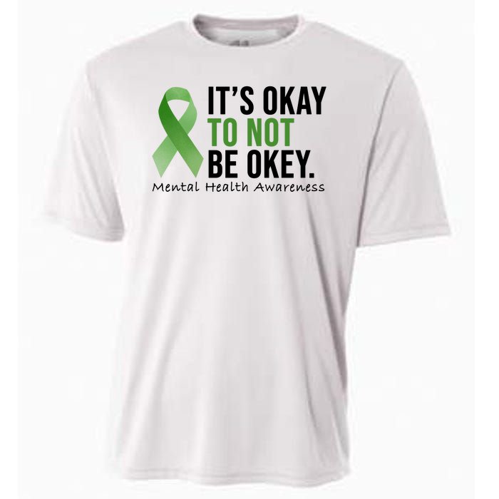 Its Okay To Not Be Okay Mental Health Awareness Ribbon Cooling Performance Crew T-Shirt