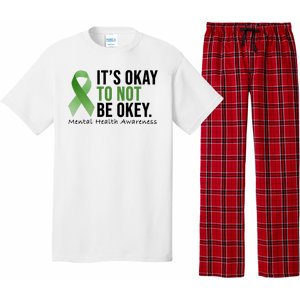 Its Okay To Not Be Okay Mental Health Awareness Ribbon Pajama Set