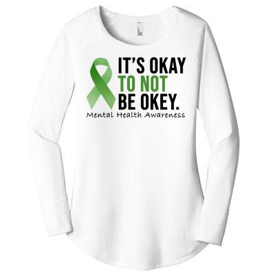 Its Okay To Not Be Okay Mental Health Awareness Ribbon Women's Perfect Tri Tunic Long Sleeve Shirt