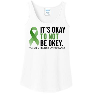 Its Okay To Not Be Okay Mental Health Awareness Ribbon Ladies Essential Tank