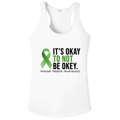 Its Okay To Not Be Okay Mental Health Awareness Ribbon Ladies PosiCharge Competitor Racerback Tank