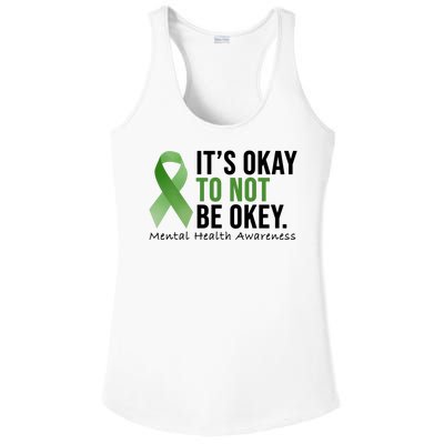 Its Okay To Not Be Okay Mental Health Awareness Ribbon Ladies PosiCharge Competitor Racerback Tank