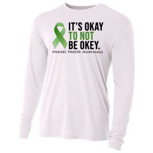 Its Okay To Not Be Okay Mental Health Awareness Ribbon Cooling Performance Long Sleeve Crew