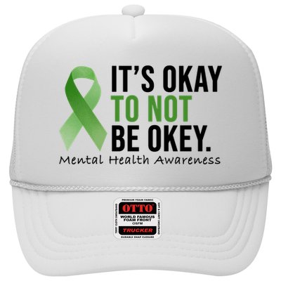Its Okay To Not Be Okay Mental Health Awareness Ribbon Trucker Hat