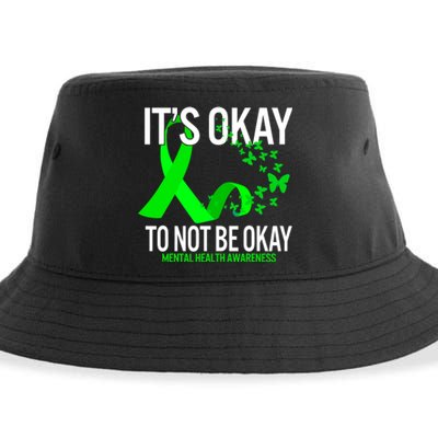 Its Okay To Not Be Okay Butterfly Mental Health Awareness Sustainable Bucket Hat