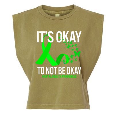 Its Okay To Not Be Okay Butterfly Mental Health Awareness Garment-Dyed Women's Muscle Tee