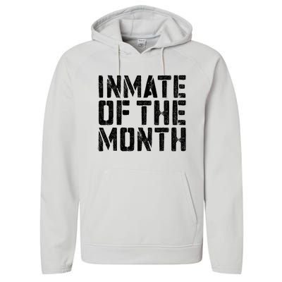 Inmate Of The Month Prisoner Costume Performance Fleece Hoodie