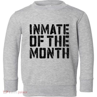 Inmate Of The Month Prisoner Costume Toddler Sweatshirt