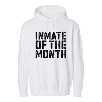 Inmate Of The Month Prisoner Costume Garment-Dyed Fleece Hoodie