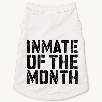 Inmate Of The Month Prisoner Costume Doggie Tank