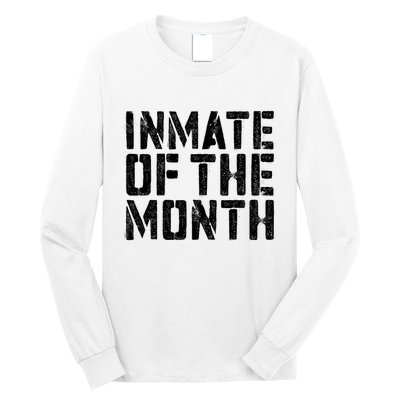 Inmate Of The Month Prisoner Costume Long Sleeve Shirt