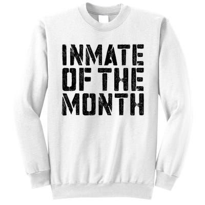 Inmate Of The Month Prisoner Costume Sweatshirt