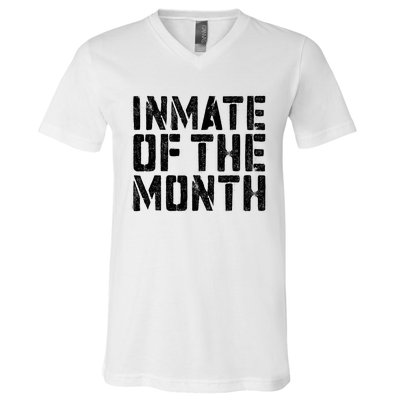 Inmate Of The Month Prisoner Costume V-Neck T-Shirt