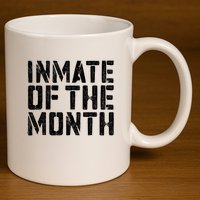 Inmate Of The Month Prisoner Costume 11oz C Handle Ceramic Mug