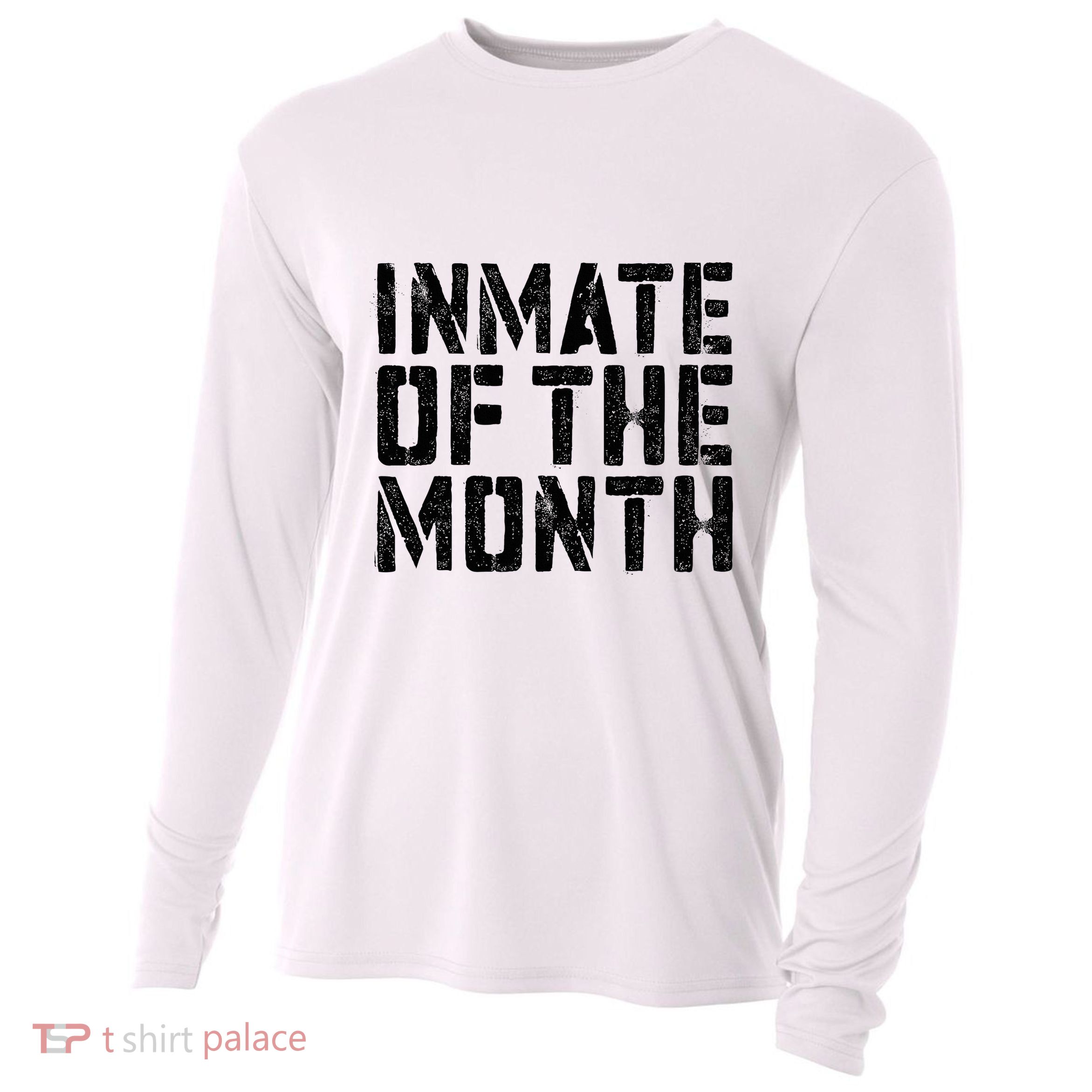 Inmate Of The Month Prisoner Costume Cooling Performance Long Sleeve Crew