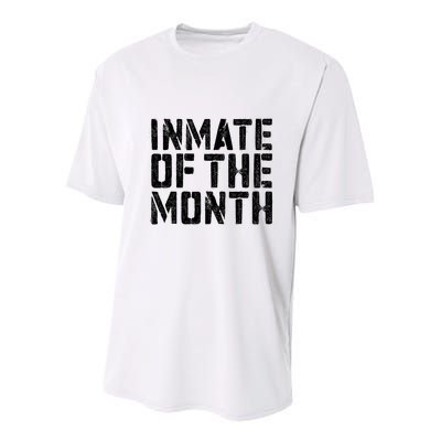 Inmate Of The Month Prisoner Costume Youth Performance Sprint T-Shirt