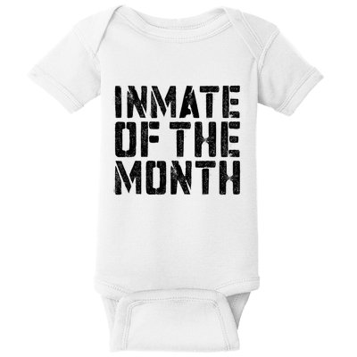 Inmate Of The Month Prisoner Costume Baby Bodysuit