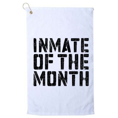 Inmate Of The Month Prisoner Costume Golf Towel