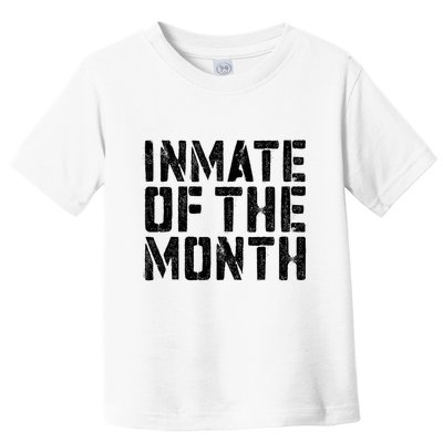 Inmate Of The Month Prisoner Costume Toddler T-Shirt