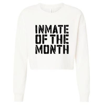 Inmate Of The Month Prisoner Costume Cropped Pullover Crew