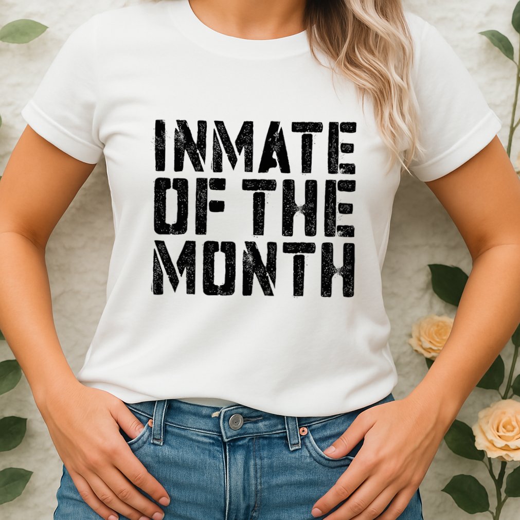 Inmate Of The Month Prisoner Costume Womens T-Shirt
