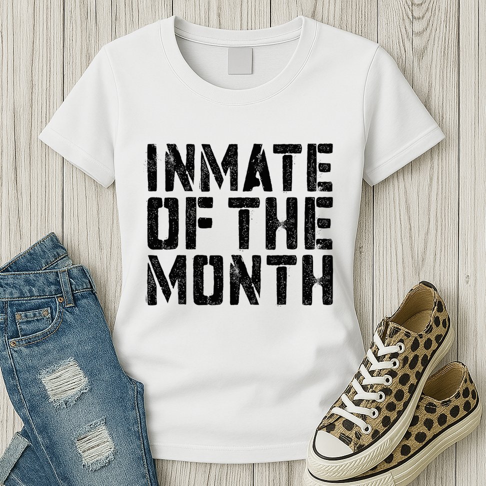 Inmate Of The Month Prisoner Costume Womens T-Shirt