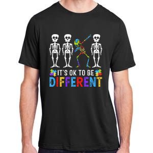 It's Ok To Be Funny Different Skeleton Autism Awareness Adult ChromaSoft Performance T-Shirt