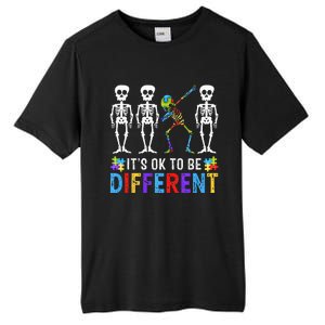 It's Ok To Be Funny Different Skeleton Autism Awareness Tall Fusion ChromaSoft Performance T-Shirt