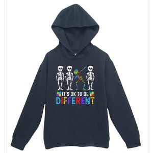 It's Ok To Be Funny Different Skeleton Autism Awareness Urban Pullover Hoodie