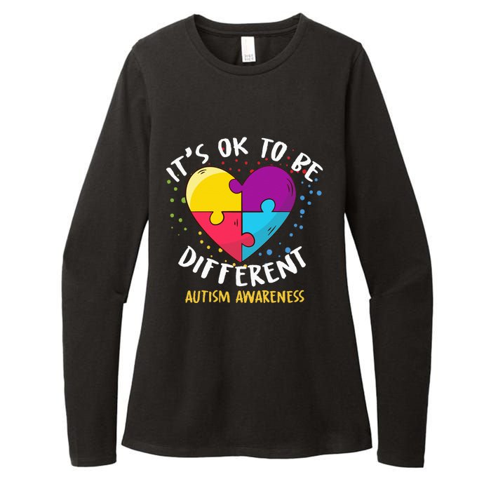 It's Ok To Be Different Autism Awareness Womens CVC Long Sleeve Shirt