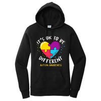 It's Ok To Be Different Autism Awareness Women's Pullover Hoodie