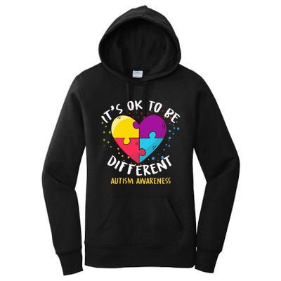 It's Ok To Be Different Autism Awareness Women's Pullover Hoodie