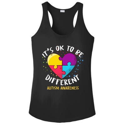 It's Ok To Be Different Autism Awareness Ladies PosiCharge Competitor Racerback Tank