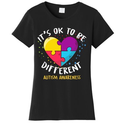 It's Ok To Be Different Autism Awareness Women's T-Shirt