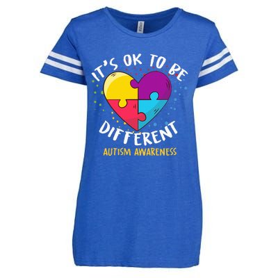 It's Ok To Be Different Autism Awareness Enza Ladies Jersey Football T-Shirt