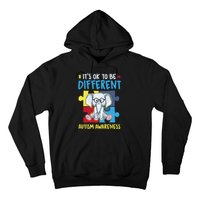 It's Ok To Be Different Cute Autism Awareness Elephant Hoodie