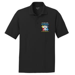 It's Ok To Be Different Cute Autism Awareness Elephant PosiCharge RacerMesh Polo