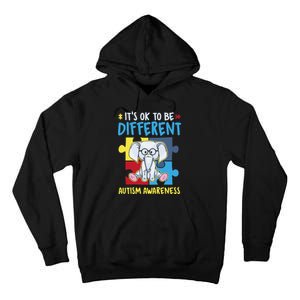 It's Ok To Be Different Cute Autism Awareness Elephant Tall Hoodie