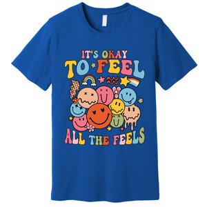 ItS Okay To Feel All The Feel Tal Health Emotions Gift Premium T-Shirt