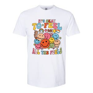 ItS Okay To Feel All The Feel Tal Health Emotions Gift Softstyle CVC T-Shirt