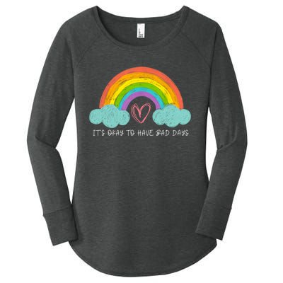 ItS Okay To Have Bad Days Cute Rainbow Mental Health Women's Perfect Tri Tunic Long Sleeve Shirt