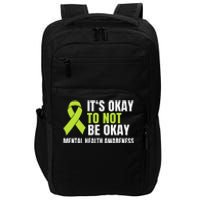 It's Okay To Not Be Okay Mental Health Ribbon Impact Tech Backpack