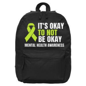 It's Okay To Not Be Okay Mental Health Ribbon 16 in Basic Backpack