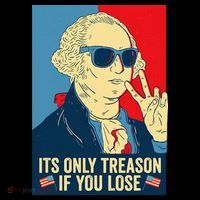Its Only Treason If You Lose George Washington 7-Panel Snapback Hat