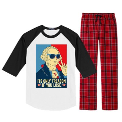 Its Only Treason If You Lose George Washington Raglan Sleeve Pajama Set