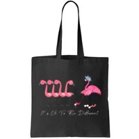 It's Ok To Be Different Funny Flamingo Golf Lover Tote Bag